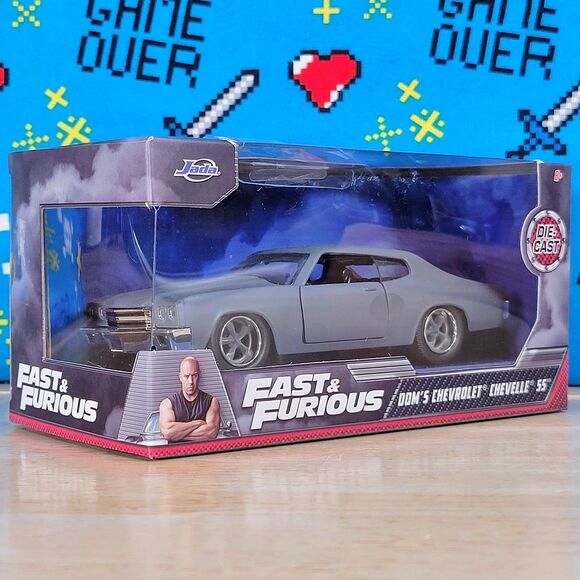 Jada Toys Fast & Furious Grey Chevrolet Chevelle SS 1:32 Diecast Collectible Car - Picture 2 of 7